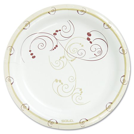 DART Symphony Paper Dinnerware, Mediumweight Plate, 8 1/2, Tan, PK500 MP9R-J8001